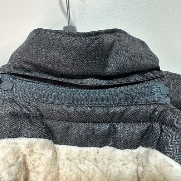 Okie Dokie Gray Winter Parka Coat Size 18mons, Removable Hood Shearling Lined - Picture 6 of 7